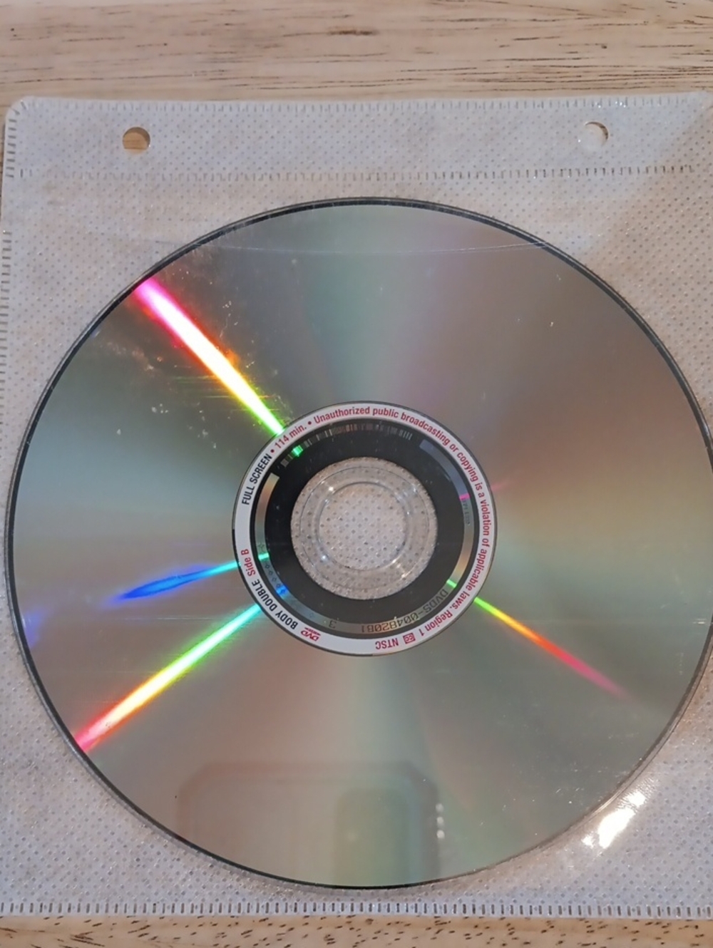 Body Double DVD *NO CASE*